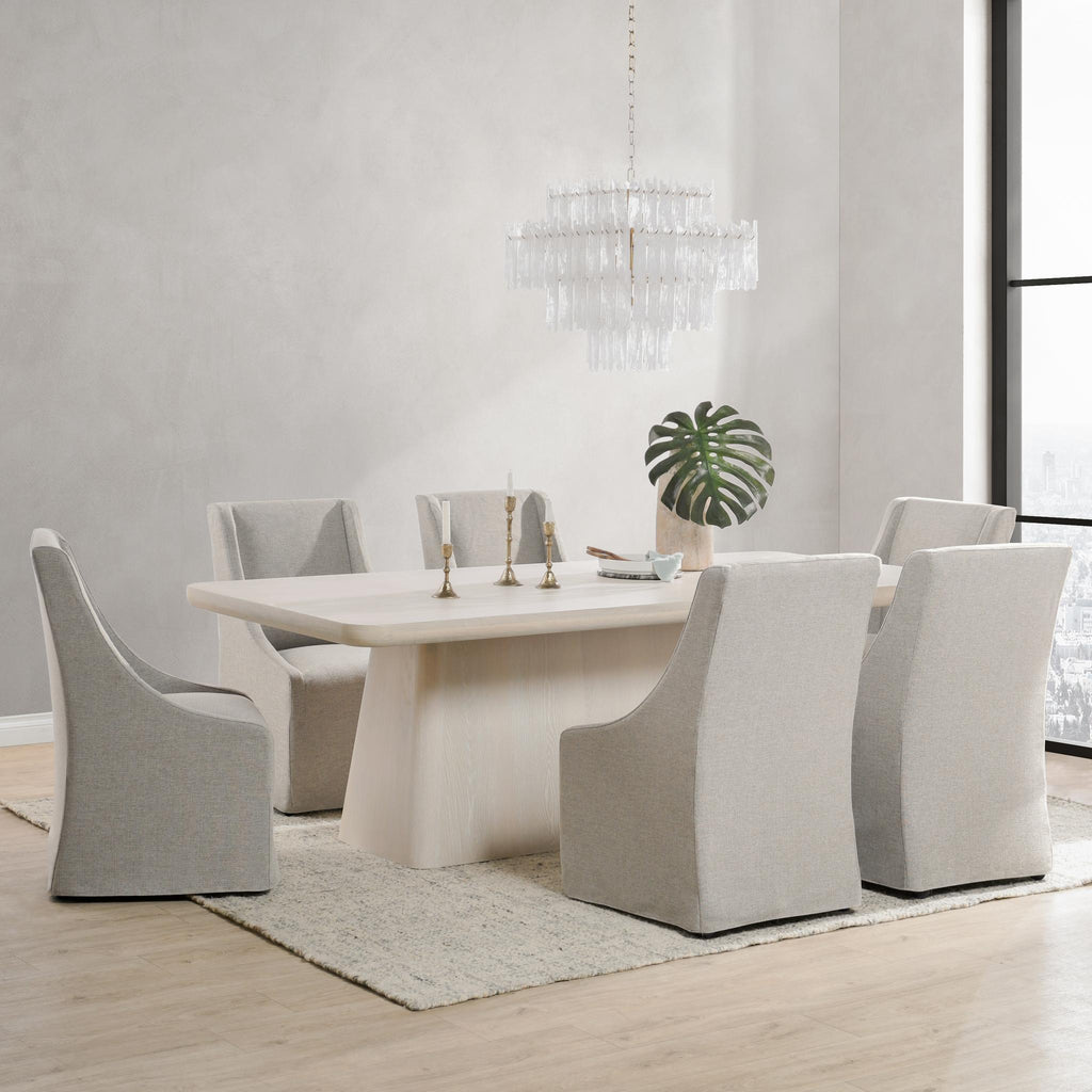 Sedia da pranzo Warwick con rotelle