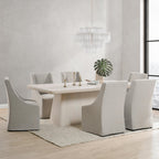 Sedia da pranzo Warwick con rotelle