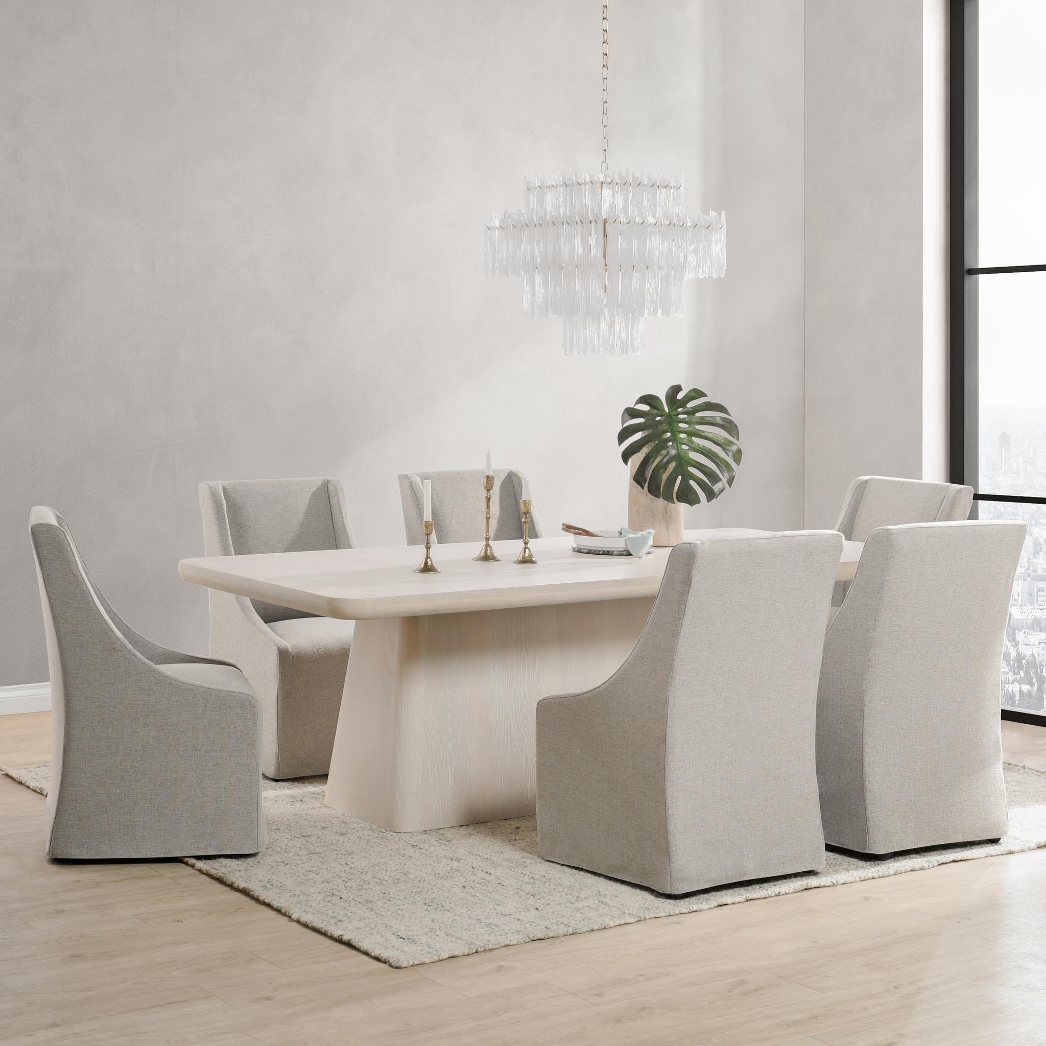 Sedia da pranzo Warwick con rotelle