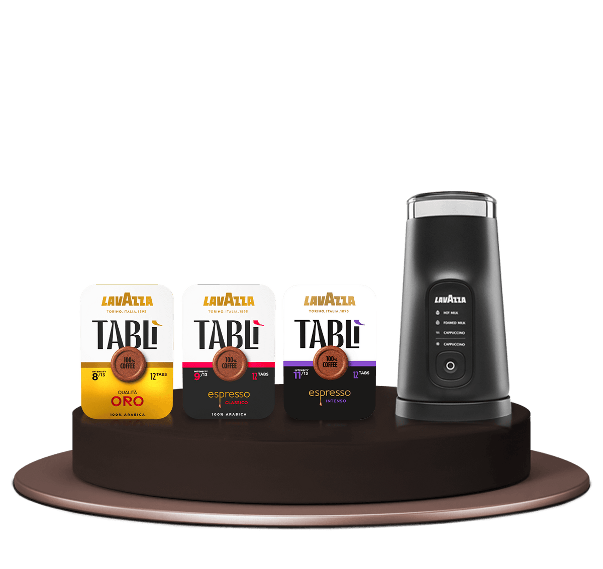 Kit Tablì: cappuccinatore Milkeasy Plus e tab