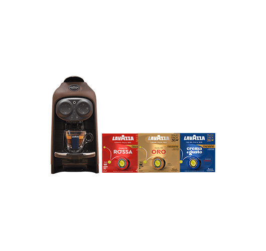Macchina espresso Deséa e 108 capsule Lavazza A Modo Mio
